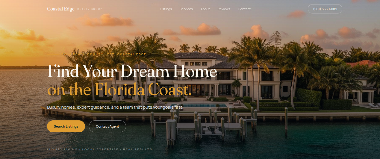 Coastal Edge Realty Group website design