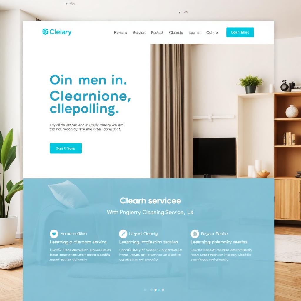 Cleaning Services website design