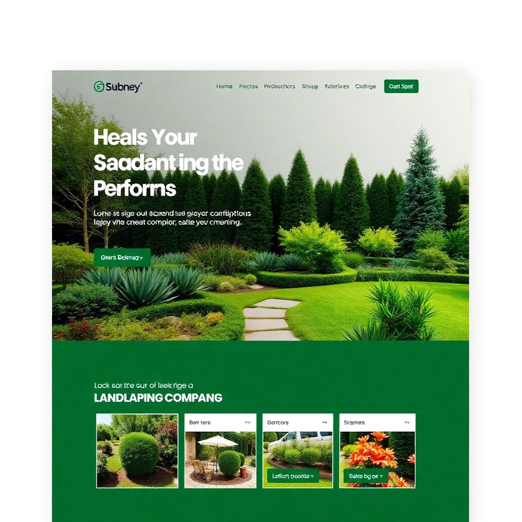 Landscaping Co. website design