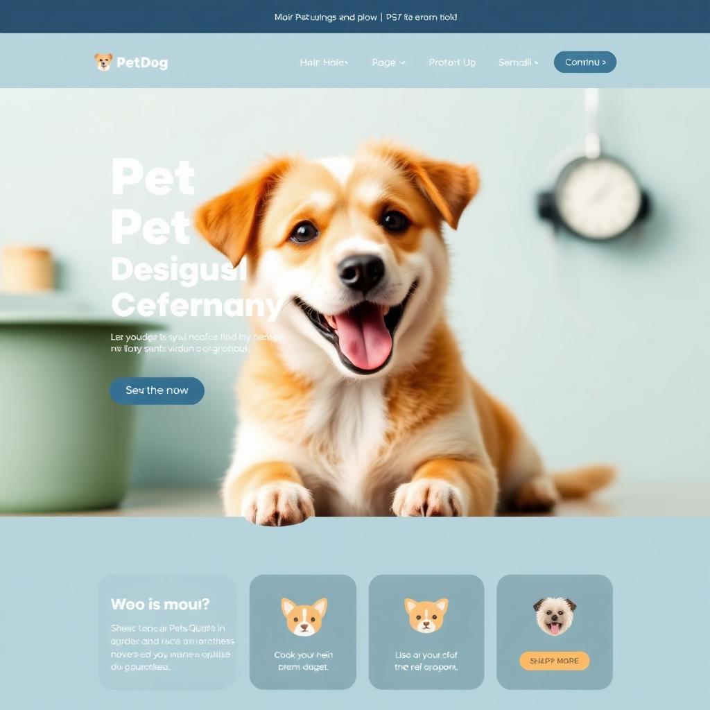 Pet Groomers website design