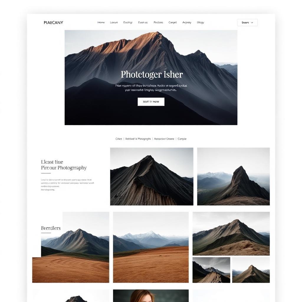 Photographer Portfolio website design