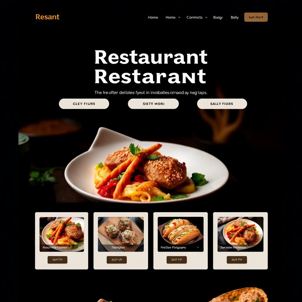 Restaurant & Bistro website design